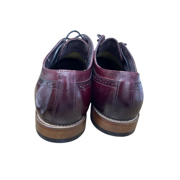 Stacy Adams Mens Burgundy Leather Oxford Dress Shoes Size 14W SKU 9780 main image 4